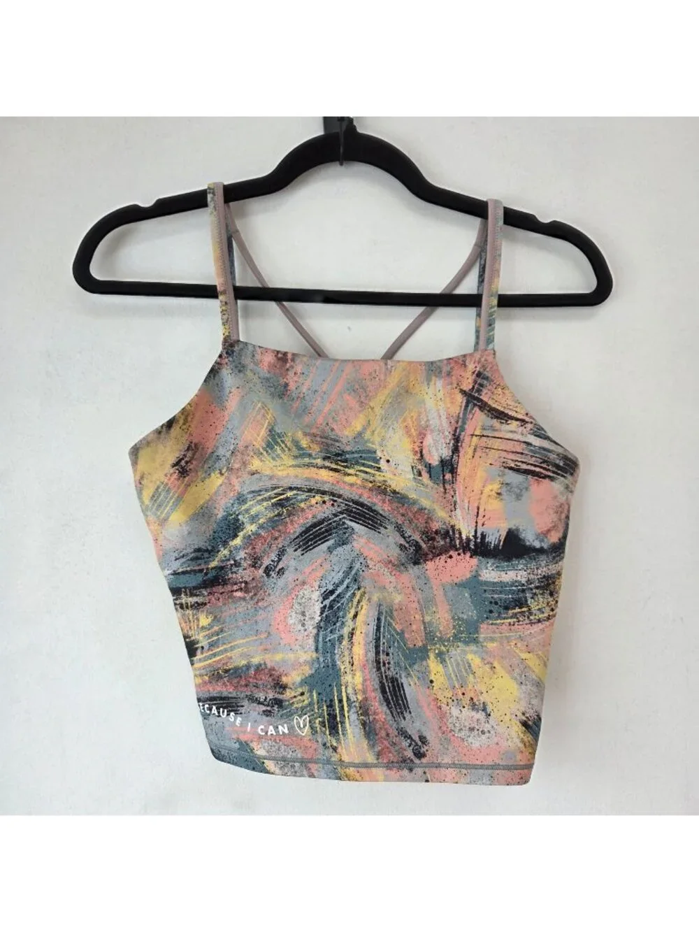 Athleta x Simone Biles Tank Top Sports Bra Gymnastics Shirt Youth Girls XXL 16
